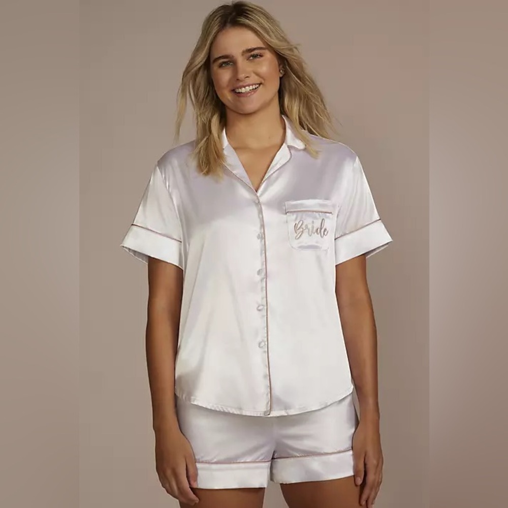 DB Studio Bride Satin short pajama set